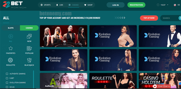 22bet live casino - Eight Shortcuts For 22bet That Will get Your Lead to File Time