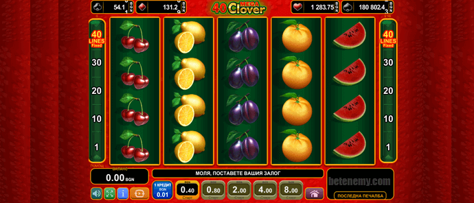 игра 40 mega clover в Ефбет