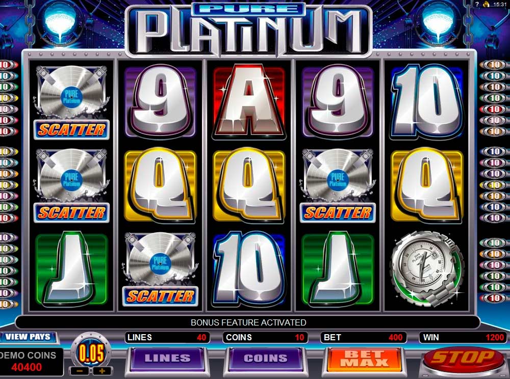 Pure Platinum казино игра от Microgaming