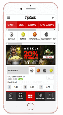 мобилна версия в tipbet