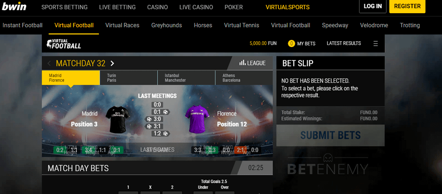 virtual sports bwin