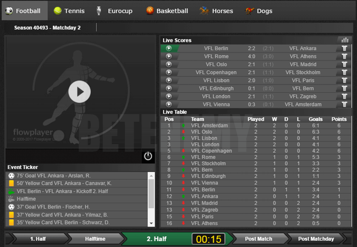 virtual sports Efbet