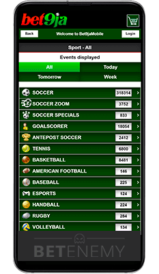 Old Bet9ja App Mobile