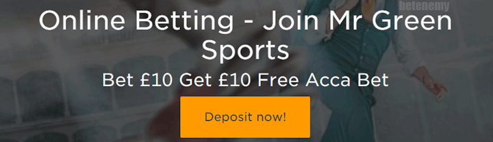 Mr Green Sports Welcome Offer